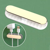 Maxbell Cable Clips Adhesive Cord Power Strips Holder for Desktop Counter Household White