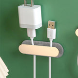 Maxbell Cable Clips Adhesive Cord Power Strips Holder for Desktop Counter Household Gray