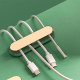 Maxbell Cable Clips Adhesive Cord Power Strips Holder for Desktop Counter Household Green