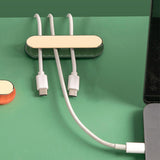 Maxbell Cable Clips Adhesive Cord Power Strips Holder for Desktop Counter Household Green