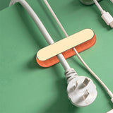 Maxbell Cable Clips Adhesive Cord Power Strips Holder for Desktop Counter Household Orange