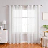 Maxbell Sheer Curtain Naturally Drape Exquisite Craftsmanship for Balcony Bedroom 100cmx200cm