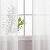 Maxbell Sheer Curtain Naturally Drape Exquisite Craftsmanship for Balcony Bedroom 100cmx200cm