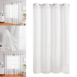 Maxbell Sheer Curtain Naturally Drape Exquisite Craftsmanship for Balcony Bedroom 100cmx250cm