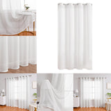 Maxbell Sheer Curtain Naturally Drape Exquisite Craftsmanship for Balcony Bedroom 100cmx250cm