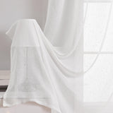 Maxbell Sheer Curtain Naturally Drape Exquisite Craftsmanship for Balcony Bedroom 140cmx260cm