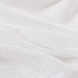 Maxbell White Sheer Voile Window Soft and Breathable Sheer Curtain for Hotel Balcony 100cmx250 cm