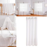 Maxbell Modern Voile Window Curtain Tulle Curtain Drapes for Study 100cmx130cm