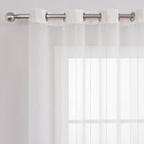 Maxbell Modern Voile Window Curtain Tulle Curtain Drapes for Study 100cmx200cm
