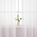 Maxbell Modern Voile Window Curtain Tulle Curtain Drapes for Study 100cmx200cm