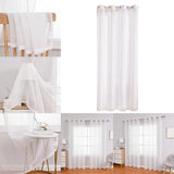 Maxbell Modern Voile Window Curtain Tulle Curtain Drapes for Study 100cmx200cm