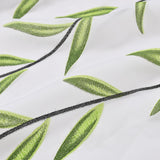 Maxbell Modern Sheer Curtain Green Window Draperies Washable for Living Room Bedroom 250cm