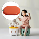 Maxbell Storage Ottoman Children's Room Furniture and Chairs for Living Room Bedroom orange