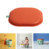 Maxbell Storage Ottoman Children's Room Furniture and Chairs for Living Room Bedroom orange