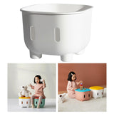 Maxbell Storage Ottoman Children's Room Furniture and Chairs for Living Room Bedroom white