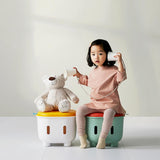 Maxbell Storage Ottoman Children's Room Furniture and Chairs for Living Room Bedroom white
