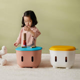 Maxbell Storage Ottoman Children's Room Furniture and Chairs for Living Room Bedroom pink