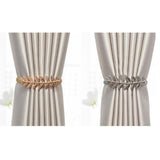 Maxbell Window Curtain Tieback Curtain Clip Drapery Tieback for Bedroom Decor Gold