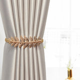 Maxbell Window Curtain Tieback Curtain Clip Drapery Tieback for Bedroom Decor Gold