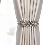Maxbell Window Curtain Tieback Curtain Clip Drapery Tieback for Bedroom Decor Silver