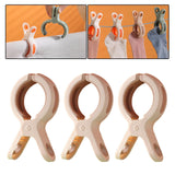 Maxbell 3 Pieces Beach Towel Clips Windproof Vacation for Lounge Chairs Beach Chair Pink