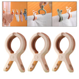 Maxbell 3 Pieces Beach Towel Clips Windproof Vacation for Lounge Chairs Beach Chair Pink