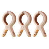 Maxbell 3 Pieces Beach Towel Clips Windproof Vacation for Lounge Chairs Beach Chair Pink