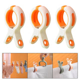 Maxbell 3 Pieces Beach Towel Clips Windproof Vacation for Lounge Chairs Beach Chair White