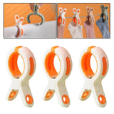 Maxbell 3 Pieces Beach Towel Clips Windproof Vacation for Lounge Chairs Beach Chair White