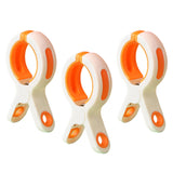 Maxbell 3 Pieces Beach Towel Clips Windproof Vacation for Lounge Chairs Beach Chair White