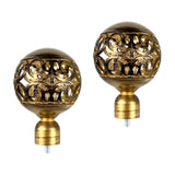 Maxbell 2x Hollow Drapery Rod Finials 3/4 inch Diameter Vintage for Living Room Home