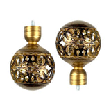 Maxbell 2x Hollow Drapery Rod Finials 3/4 inch Diameter Vintage for Living Room Home