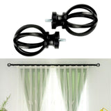 Maxbell 2Pcs Replacement Curtain Rod Finials 5/8 inch Diameter for Office Home