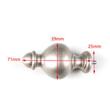 Maxbell 2x Curtain Rod Finials Accessories 9/16 inch for Bathroom Living room