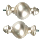 Maxbell 2x Curtain Rod Finials Accessories 9/16 inch for Bathroom Living room