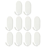 Maxbell 10x Coat Hook Rack Storage Organizer Holder Organizer Rack for Home wall White