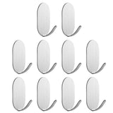 Maxbell 10x Coat Hook Rack Storage Organizer Holder Organizer Rack for Home wall Stainless Steel