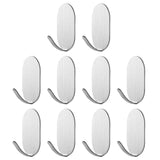 Maxbell 10x Coat Hook Rack Storage Organizer Holder Organizer Rack for Home wall Stainless Steel