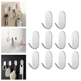Maxbell 10x Coat Hook Rack Storage Organizer Holder Organizer Rack for Home wall Stainless Steel