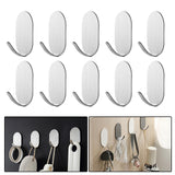 Maxbell 10x Coat Hook Rack Storage Organizer Holder Organizer Rack for Home wall Stainless Steel
