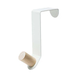 Maxbell 5 Pieces Cabinet Door Hooks Without Drilling Towel Holder for Hats White