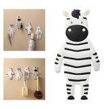 Maxbell Multipurpose Animals Shaped Hook Storage Hooks for Bathroom Home Decor Zebra