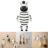 Maxbell Multipurpose Animals Shaped Hook Storage Hooks for Bathroom Home Decor Zebra