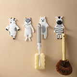 Maxbell Multipurpose Animals Shaped Hook Storage Hooks for Bathroom Home Decor Zebra