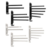 Maxbell Towel Holder No Punch Organizer Storage Towel Bar for Cabinet Hotel Office 2 Rods White