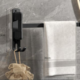Maxbell Towel Holder No Punch Organizer Storage Towel Bar for Cabinet Hotel Office 2 Rods White