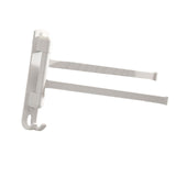 Maxbell Towel Holder No Punch Organizer Storage Towel Bar for Cabinet Hotel Office 2 Rods White
