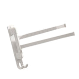 Maxbell Towel Holder No Punch Organizer Storage Towel Bar for Cabinet Hotel Office 2 Rods White