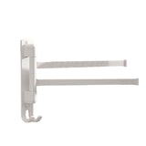 Maxbell Towel Holder No Punch Organizer Storage Towel Bar for Cabinet Hotel Office 2 Rods White