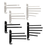 Maxbell Towel Holder No Punch Organizer Storage Towel Bar for Cabinet Hotel Office 2 Rods White